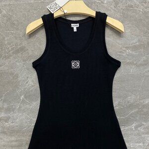 ✅New Loewe Black Women's Vest Tank Tops